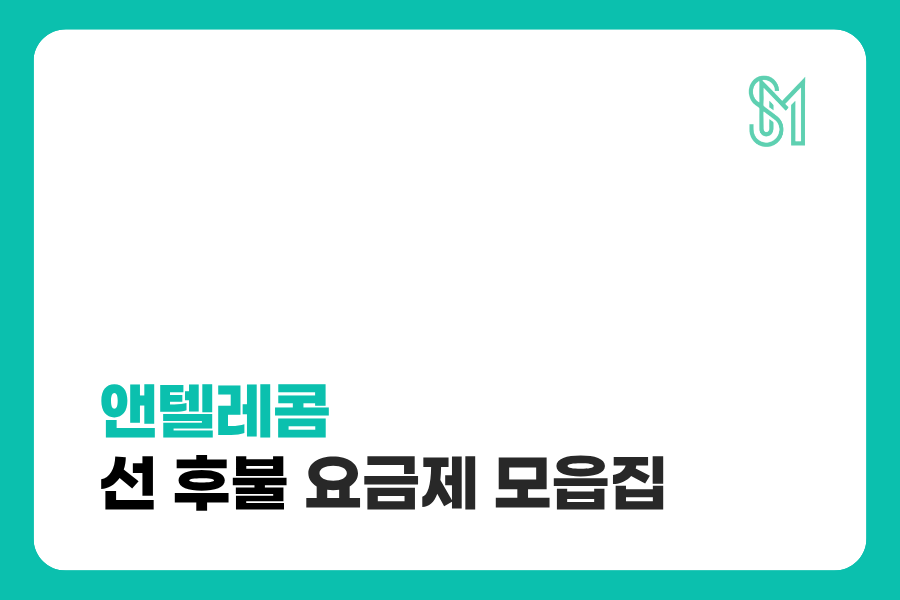 앤텔레콤 요금제 비교 | 선불폰 후불 알뜰폰 가입 조건 정리