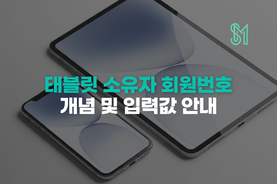 태블릿소유자회원번호, 개념부터 실제 입력값까지 한 번에 정리 안내 이미지