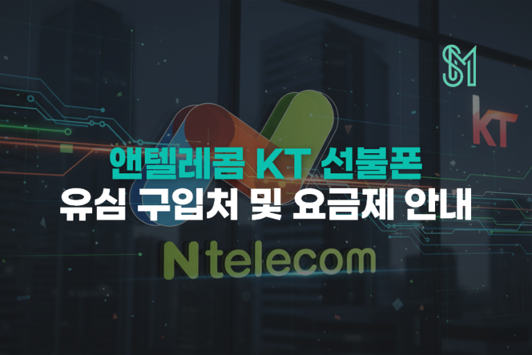 앤텔레콤 KT 선불폰 개통 전 꼭 확인해야 할 유심 호환 및 요금제 추천