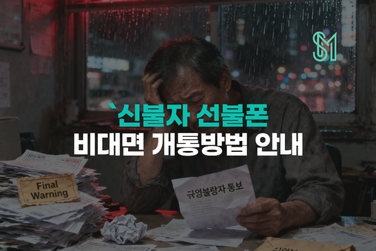 신불자 선불폰 개통 | 미납·연체 시 비대면 가입 조건