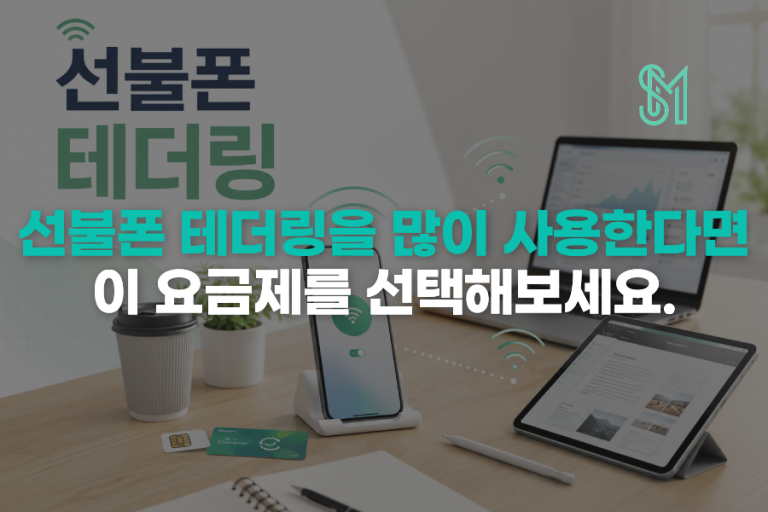 선불폰 핫스팟 가능할까 | 테더링 되는 요금제 고르는 기준