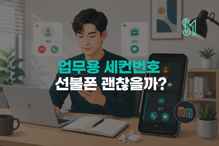 업무용 세컨번호 선불폰 괜찮을까? 개인번호 분리할 때 확인할 기준