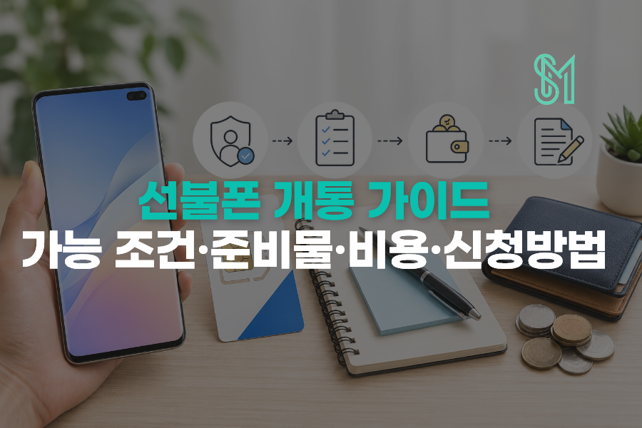 선불폰 개통 가능 조건 준비물 비용 신청방법 종합 가이드