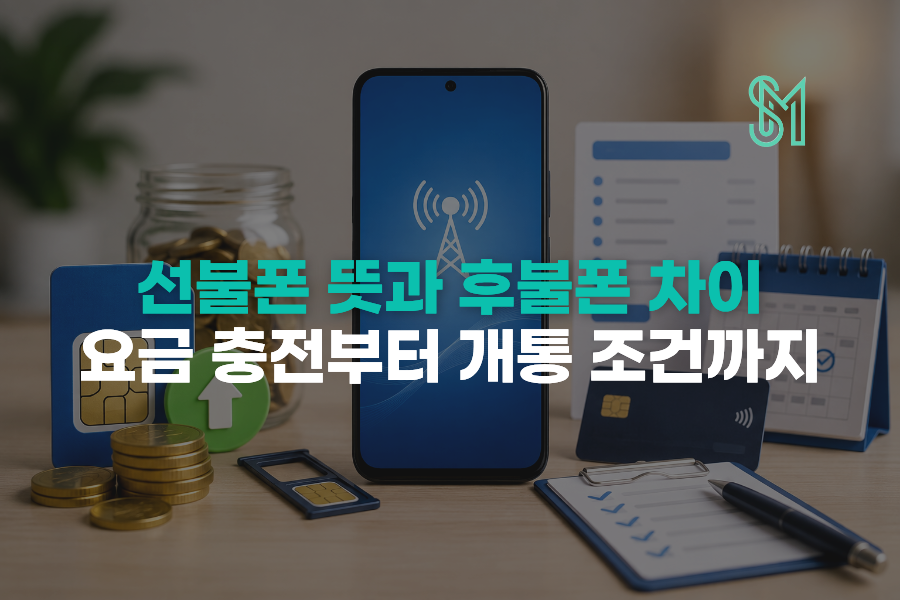 선불폰 뜻과 후불폰 요금 충전 및 개통 조건 차이