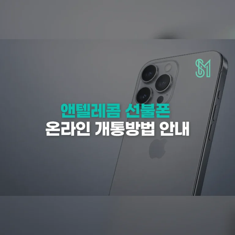 선불폰 셀프개통 방법 | 세로모바일.com 신규개통 입력 순서