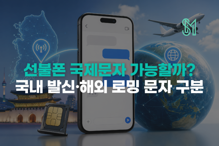 선불폰 국제문자 가능할까? 국내 발신·해외 로밍 문자 구분