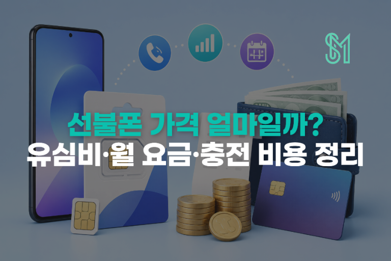 선불폰 가격 얼마일까? 유심비·월 요금·충전 비용 정리